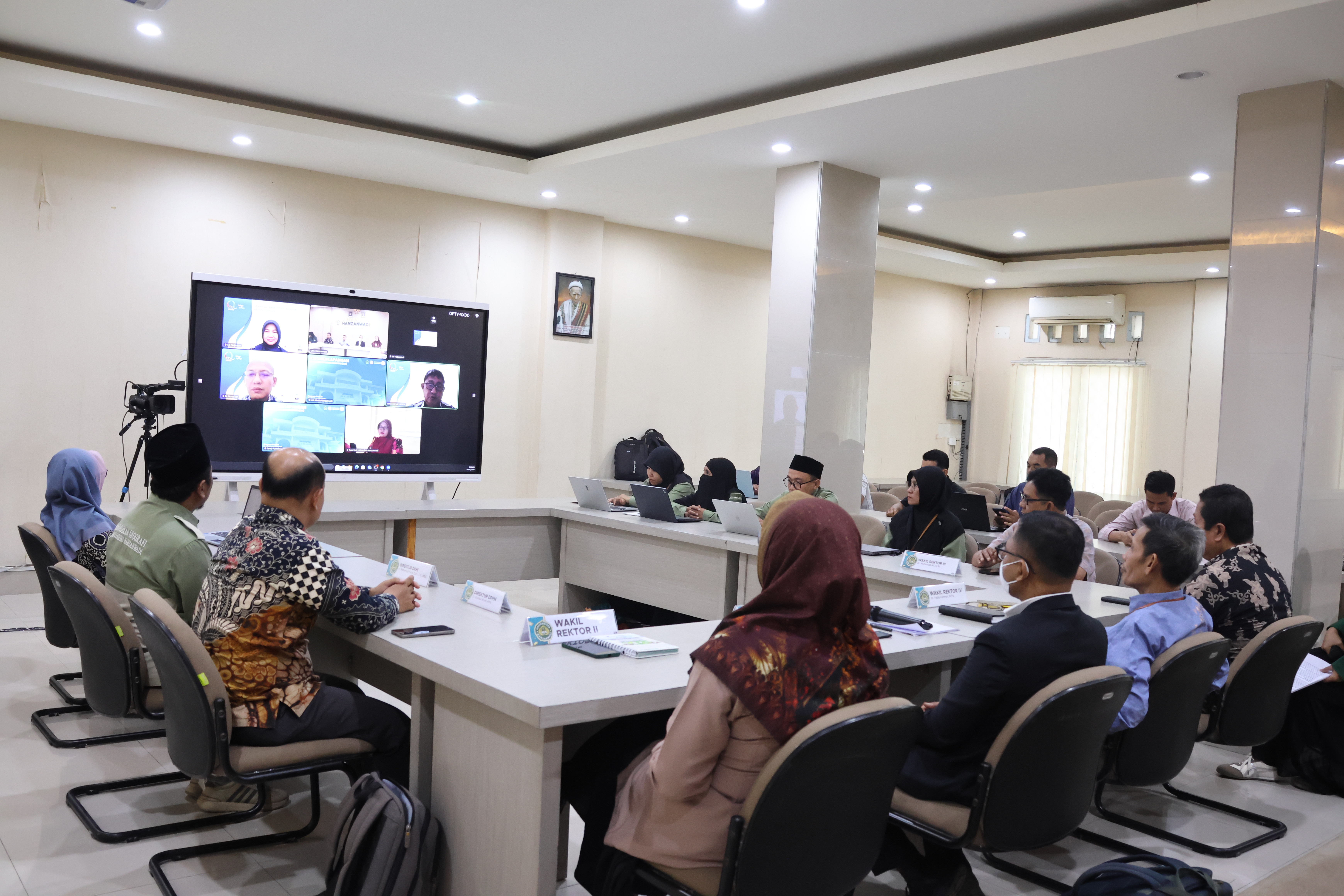 Universitas Hamzanwadi Gelar Asesmen Lapangan ISK Prodi Pendidikan Geografi Secara Daring