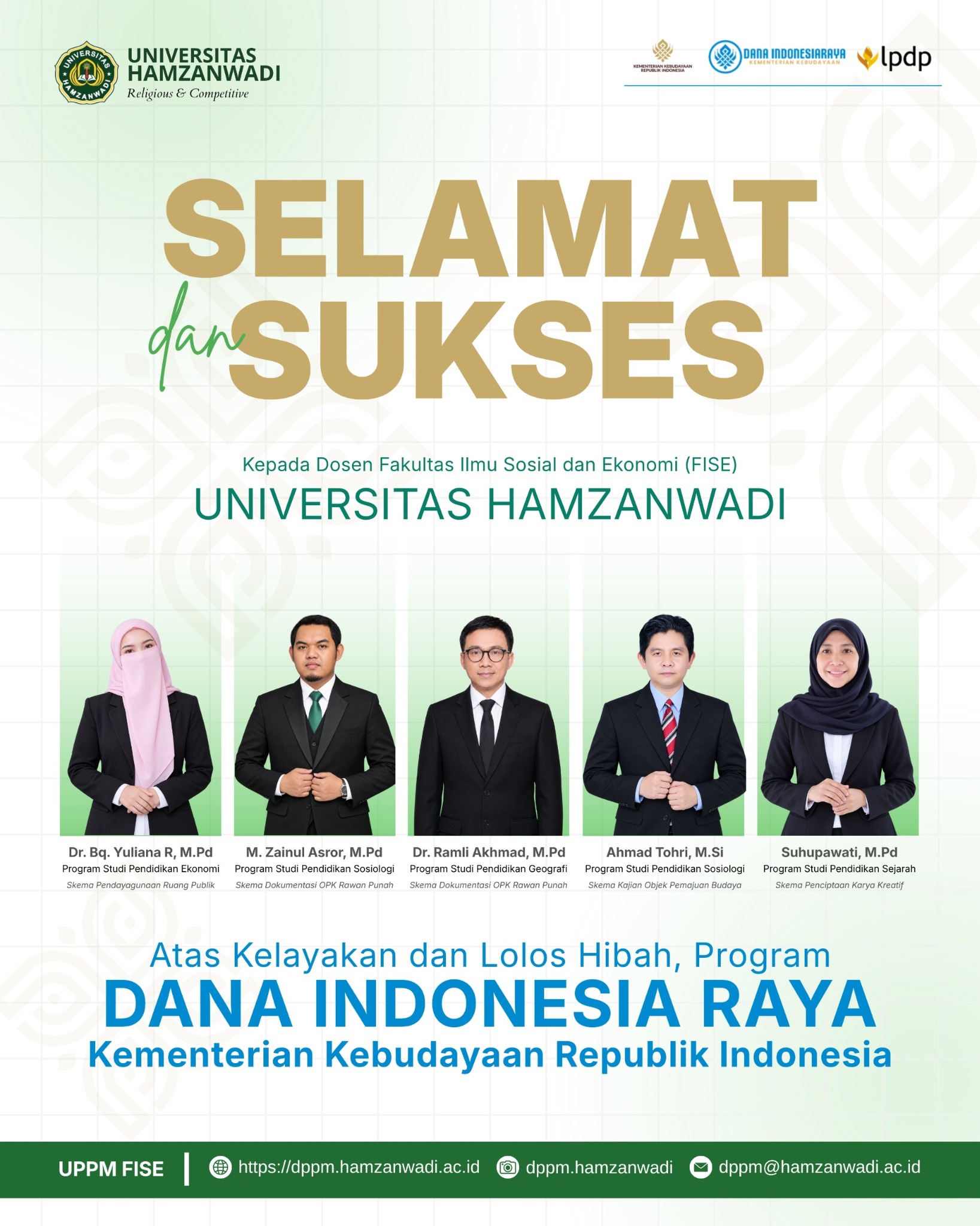 Lima Dosen FISE Universitas Hamzanwadi Lolos Hibah Dana Indonesia Raya